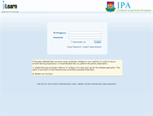 Tablet Screenshot of ilearn.ipa.gov.bn